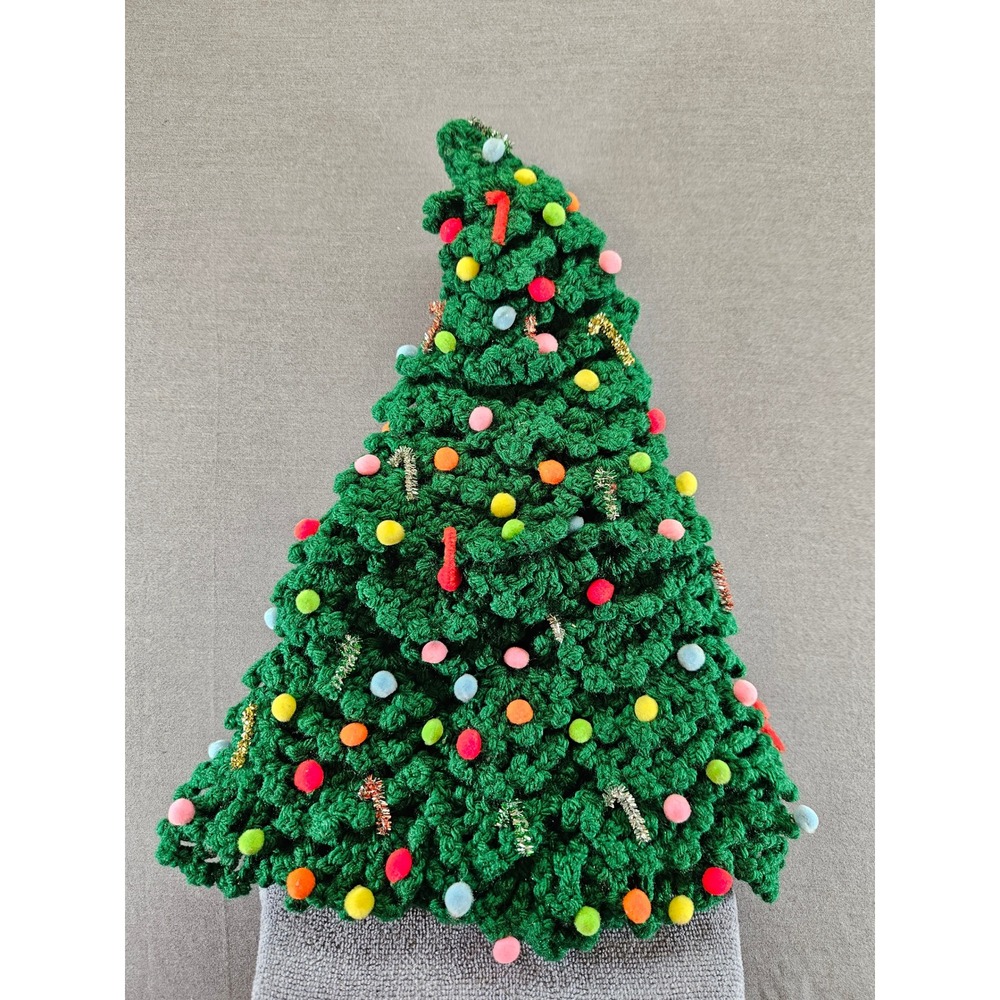 Handmade vintage Crochet Christmas Tree Ornaments Festive Holiday Accessory